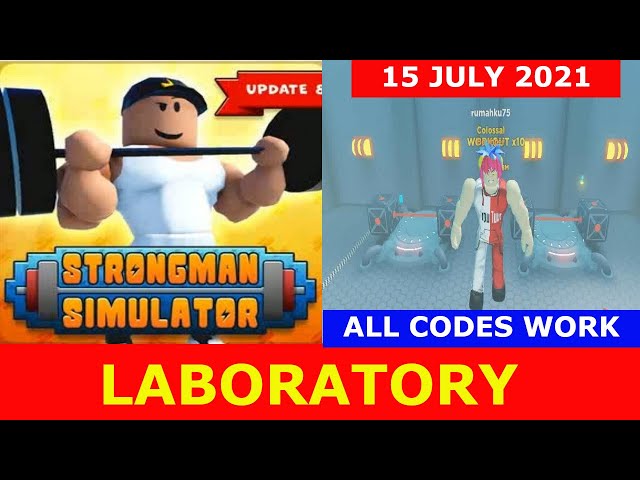 NEW UPDATE * LABORATORY * [ LAB ] ALL CODES WORK! Strongman Simulator ROBLOX