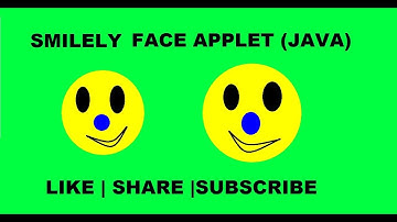 Create a Smiley Face  in  APPLET ( JAVA ) By #BKTutorial