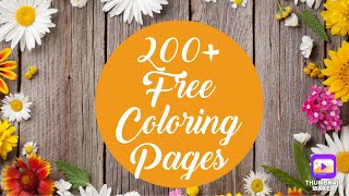 Over 200 Free Adult Coloring Pages and Where to Find Them