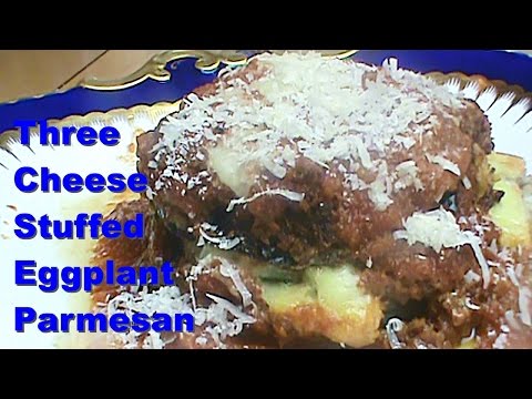 Cooking From Scratch: Three Cheese Stuffed Eggplant Parmesan