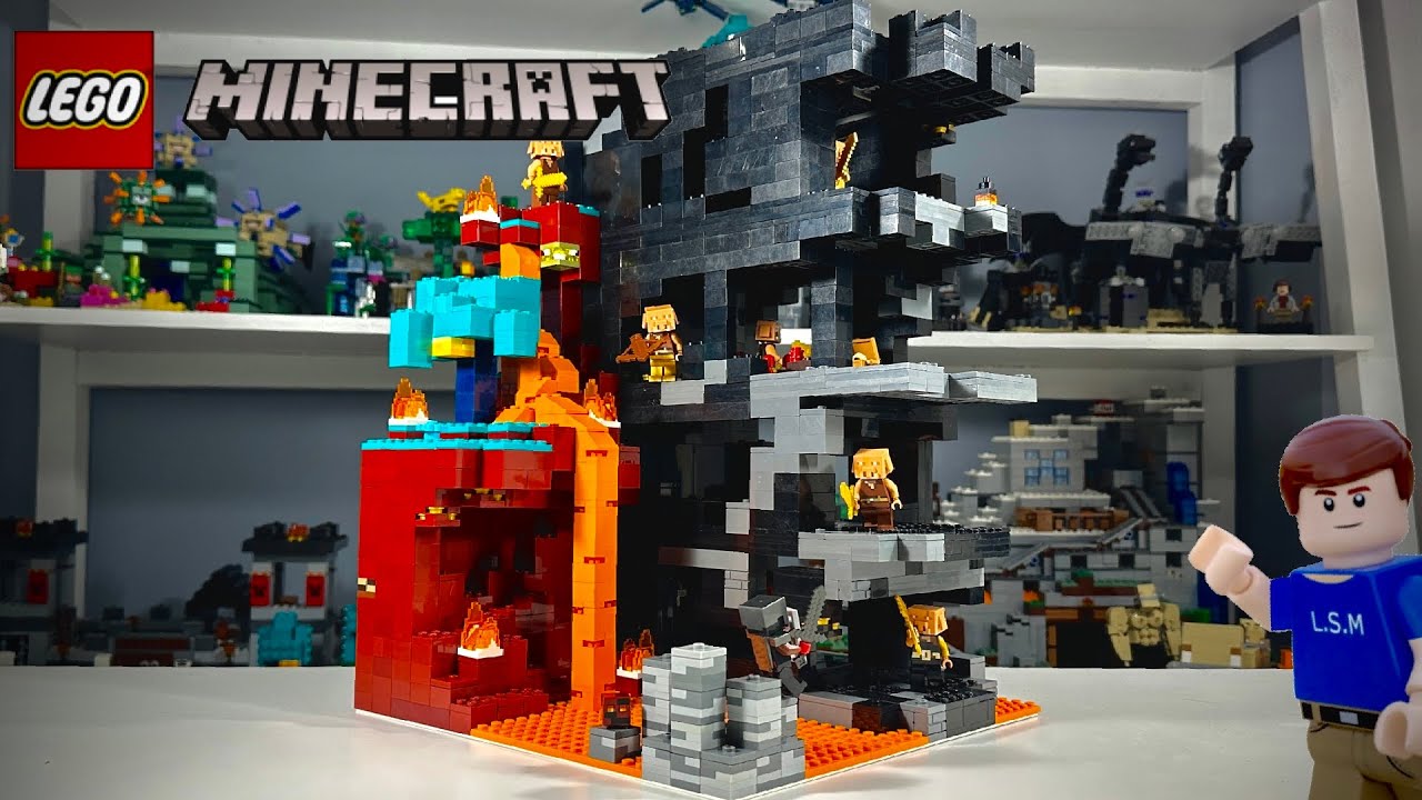 LEGO MOC Improved Minecraft Nether Fortress by sebbl