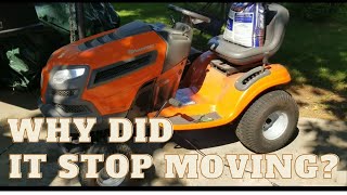 Husqvarna Tractor Stopped Moving   Diagnosis and Surprising Fix