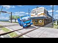 Light Vehicles vs TRAINS | Stops the train – Train simulator