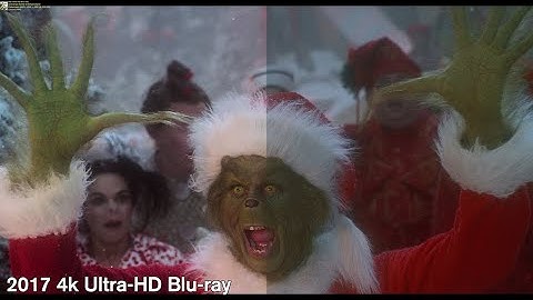 How the Grinch Stole Christmas (2000) - 4k/Blu-ray Comparison