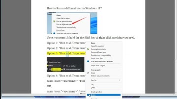 Run as different user in Windows 11