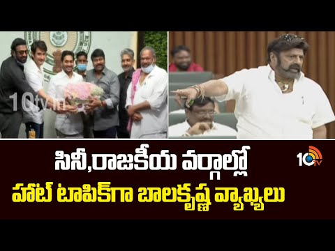 Balakrishna Sensational Comments | సినీ,రాజకీయ వర్గాల్లో హాట్ టాపిక్‌గా బాలకృష్ణ వ్యాఖ్యలు | 10TV - 10TVNEWSTELUGU