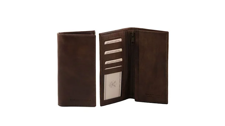 TUSCANY LEATHER EXCLUSIVE VERTICAL 2 FOLD LEATHER WALLET FOR MEN - TL140777