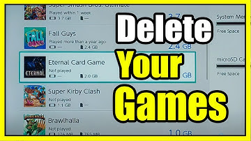 How to Delete your Games on Nintendo Switch (Clear up Storage Space)