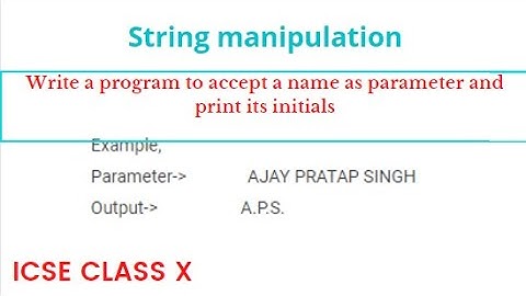 how to print initials of a name in java | print initials in java | malayalam | Code eureka