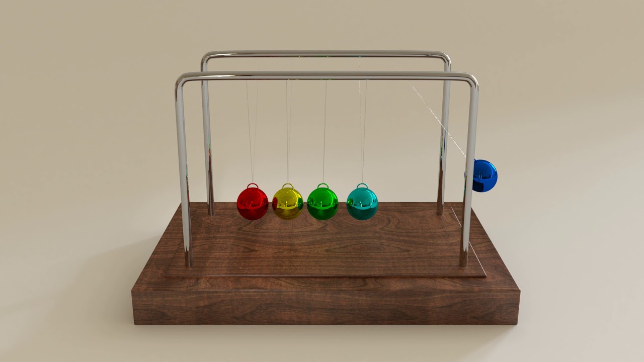 Newtons Cradle Blender Physics YouTube
