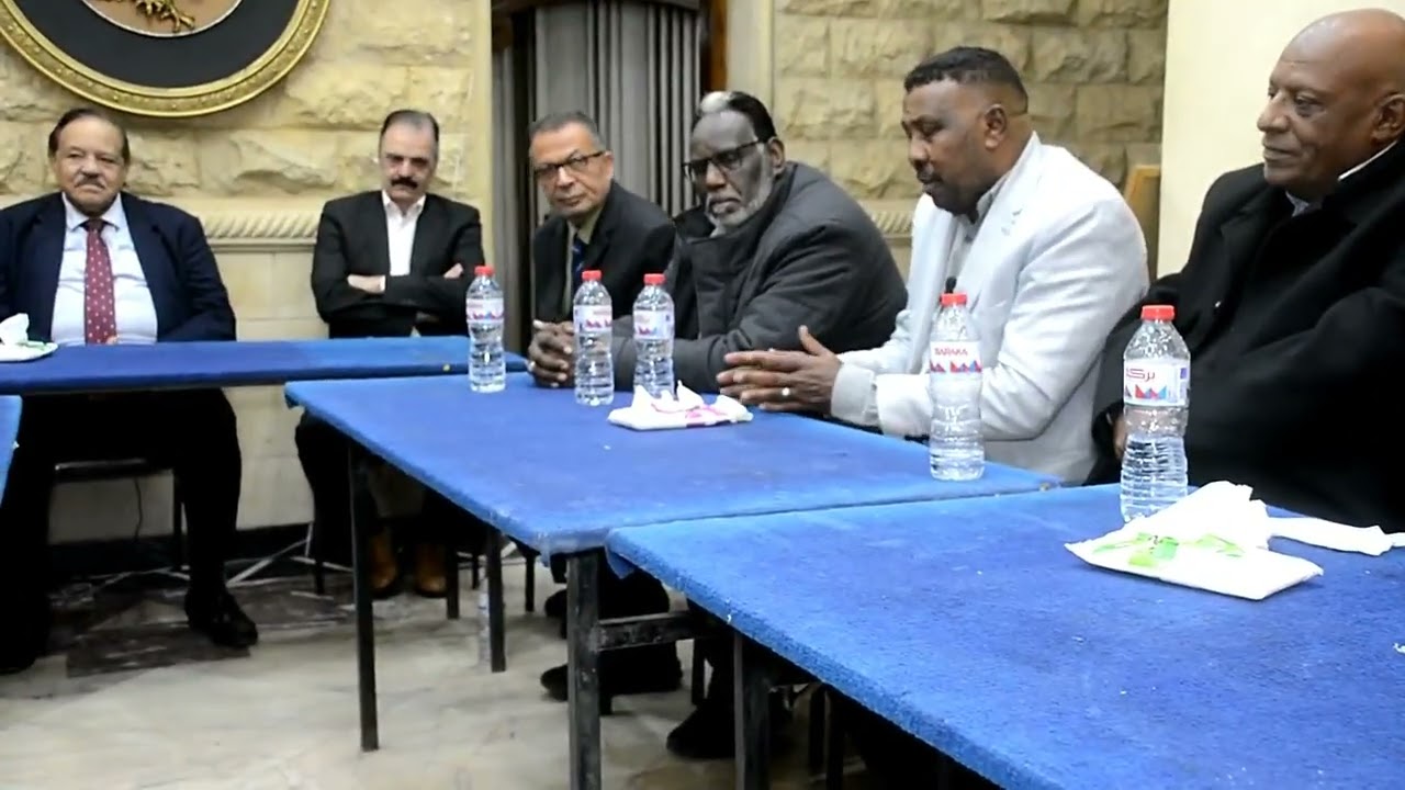 مسعد هركي في إفطار جماعي في المؤسسة المصرية  على شرف وزير الخارجية السوداني والاستاذ سيد فليفل 