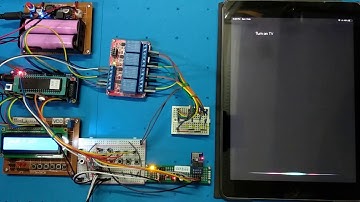 Atmega16 home automation using Siri