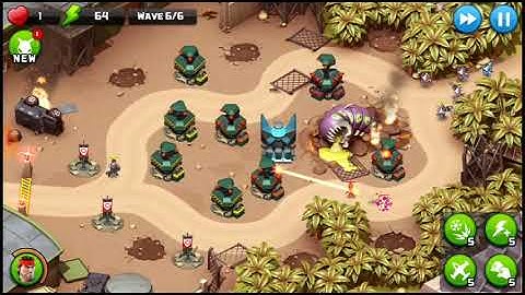 Alien creeps td level 3 gameplay