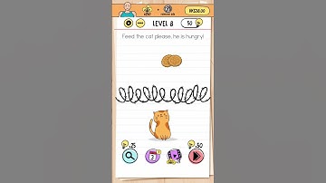 Brain Test Level 8 — Feed the cat please, he is hungry.