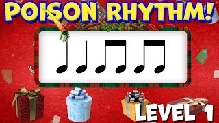 Presents! | Christmas Winter Poison Rhythm Play Along - Level 1