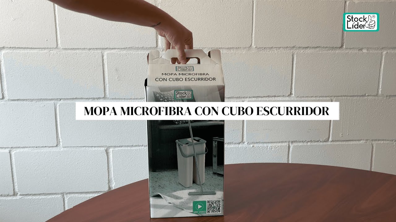 Mopa Microfibra Con Cubo Escurridor 