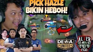 HAZLE PICK SABER ?!?! KEBURU DIANGKAT SABER !! SEMUA HEBOH COK !!! DEWA VS AE MATCH 1 - MPL S18