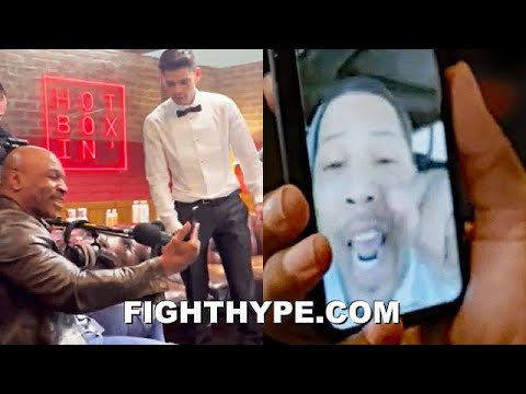 RYAN GARCIA & GERVONTA DAVIS GO AT IT TO MIKE TYSON’S DELIGHT; TALK MAD SH*T & AGREE TO FIGHT NEXT