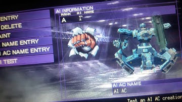 how to create aiac in armored core silent line portable: Droid aiac