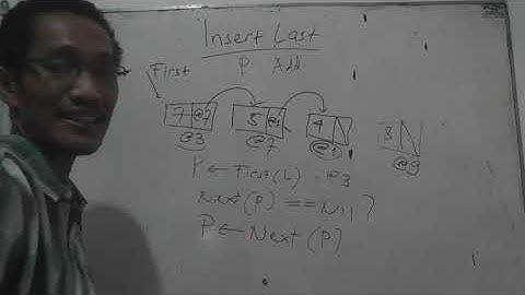 [Video Pengajaran] Algoritma InsertLast Element List pada Struktur Data List