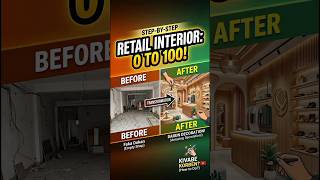 Modern Retail Interior Transformation 🔥 | Smart Store Design Ideas #Shorts