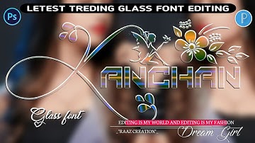 Glass Font 2025  | trending Glass Font editing | letest Glass Font Dp Editing  | Glass Font