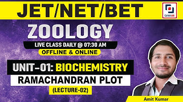 RAMACHANDRAN PLOT (Lecture-02)  |  Unit-01: BIOCHEMISTRY | JET-2025  l  Amit Kumar Sir  l  Careerado