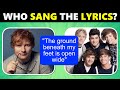 Guess Who Sang the Lyrics Quiz