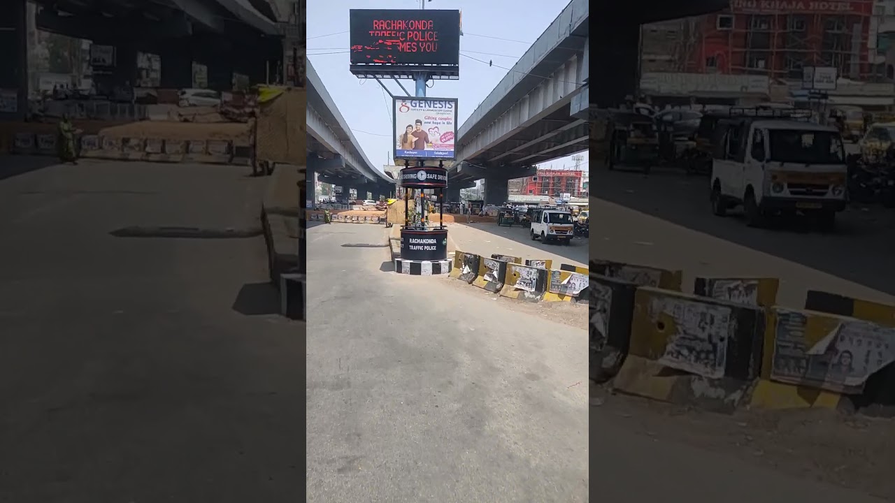 LB Nagar flyover bottom view | lb nagar metro station 