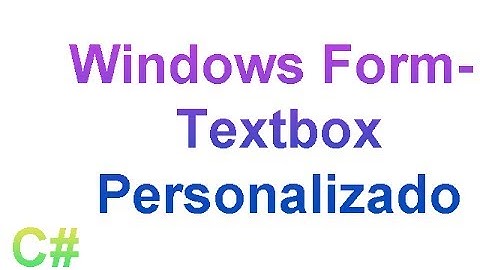 C# - Textbox Personalizado - Validacion de formularios