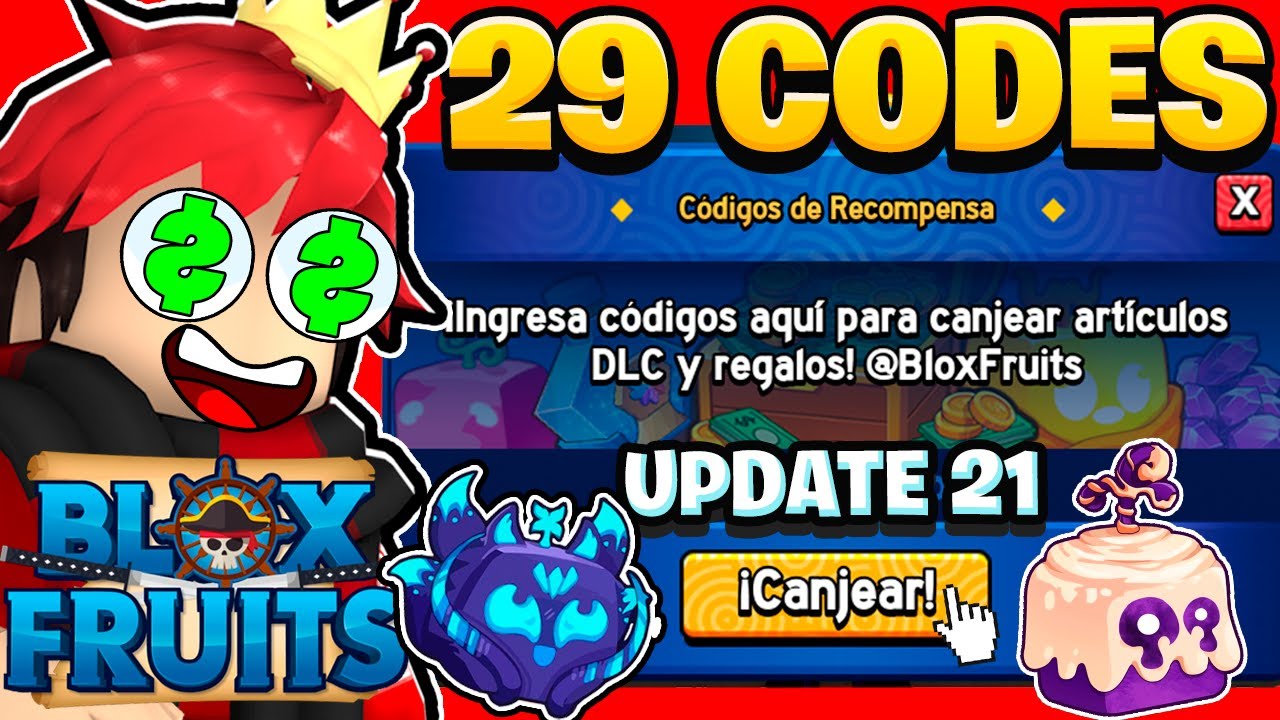 21 CODIGOS DE BLOX FRUITS CODES ROBLOX *DICIEMBRE 2022* 