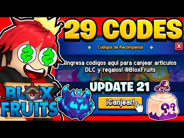 Codigos de Blox Fruits Diciembre 2023 Update 21 Roblox