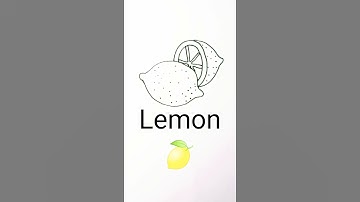Lemon sketch | easy lemon drawing #shorts #youtubeshorts #lemonart #artstyle #nehakabir