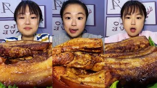 [ASMR] EATING SPICY PORK BELLY | EATING SOUNDS | Chinese Foods MUKBANG 매운 삼겹살