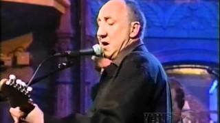 Pete Townshend \& Eddie Vedder - Heart To Hang Onto - The Late Show with David Letterman - 07\/28\/1999