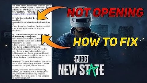Fix New State Mobile Not Opening Error | PUBG NEW STATE |