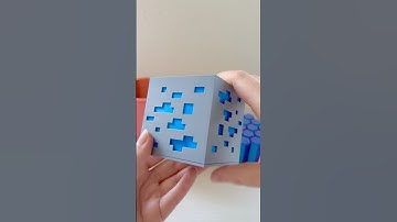 3D Printed Minecraft Diamond Ore #minecraft #minecraftshorts #3dprinting #3dprint #shorts #fyp