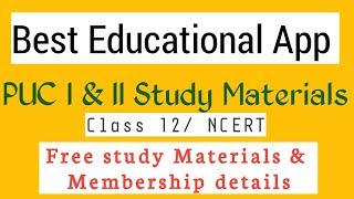 Best educational app for Study materials PUC II|Karnataka PUC study materials|membership screenshot 4