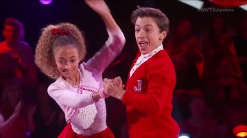 Sophia Pippen and Jake Monreal - DWTS Juniors Week 1 Jive