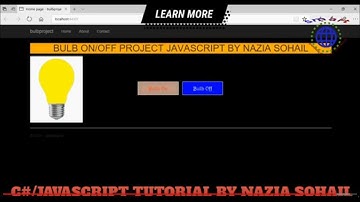 BULB ON/OFF JAVASCRIPT  PROJECT ASP.NET VISUAL STUDIO 2019