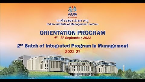 IIM Jammu host Orientation Program for IPM-02