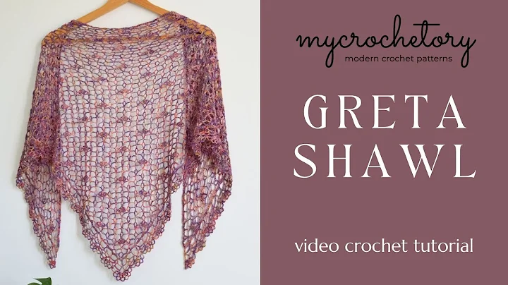 Elegant Greta Lacy Crochet Shawl Tutorial | Free Pattern for a Stunning One-Skein Shawl