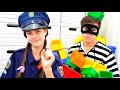 Мия, Настя и Артем любимые серии про полицейского для детей и родителей