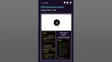 🔐 Fingerprint Login Button with HTML & CSS | Futuristic UI Design #shorts #coding #uidesignlearning