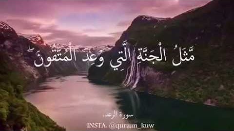 🍃🍃تلاوه جميله للقارئ حمد الدغريري من سوره الرعد🍃🍃