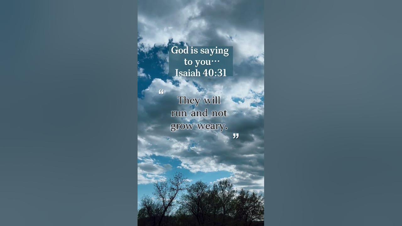 God is saying to you | Isaiah‬ ‭40‬:‭31‬ ‭