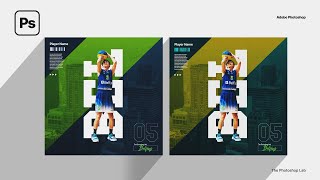 Simple and Quick Sports Social Media Poster Design Tutorial | Adobe Photoshop