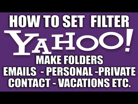 Как фильтр сообщений электронной почты в Yahoo Yahoo почтовых служб