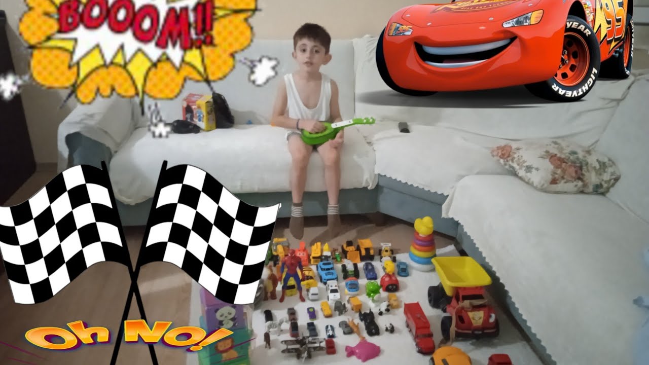 Oyuncak araba videolari! Otopark yapımı çocuk videosu polis arabası itfaiye ambulans ışıklı kamyon?