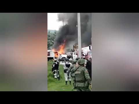 Talamontes bloquean carretera libre a Cuernavaca en Huitzilac, Morelos